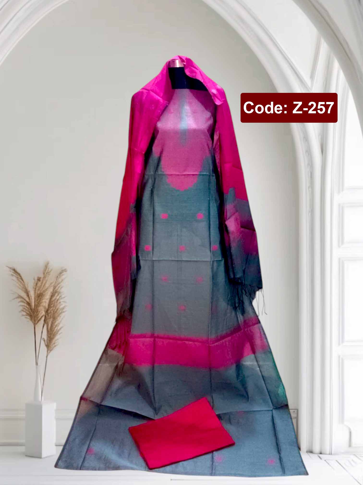 টাঙ্গাইলের জামদানি থ্রি পিছ Zamdani Three Piece
