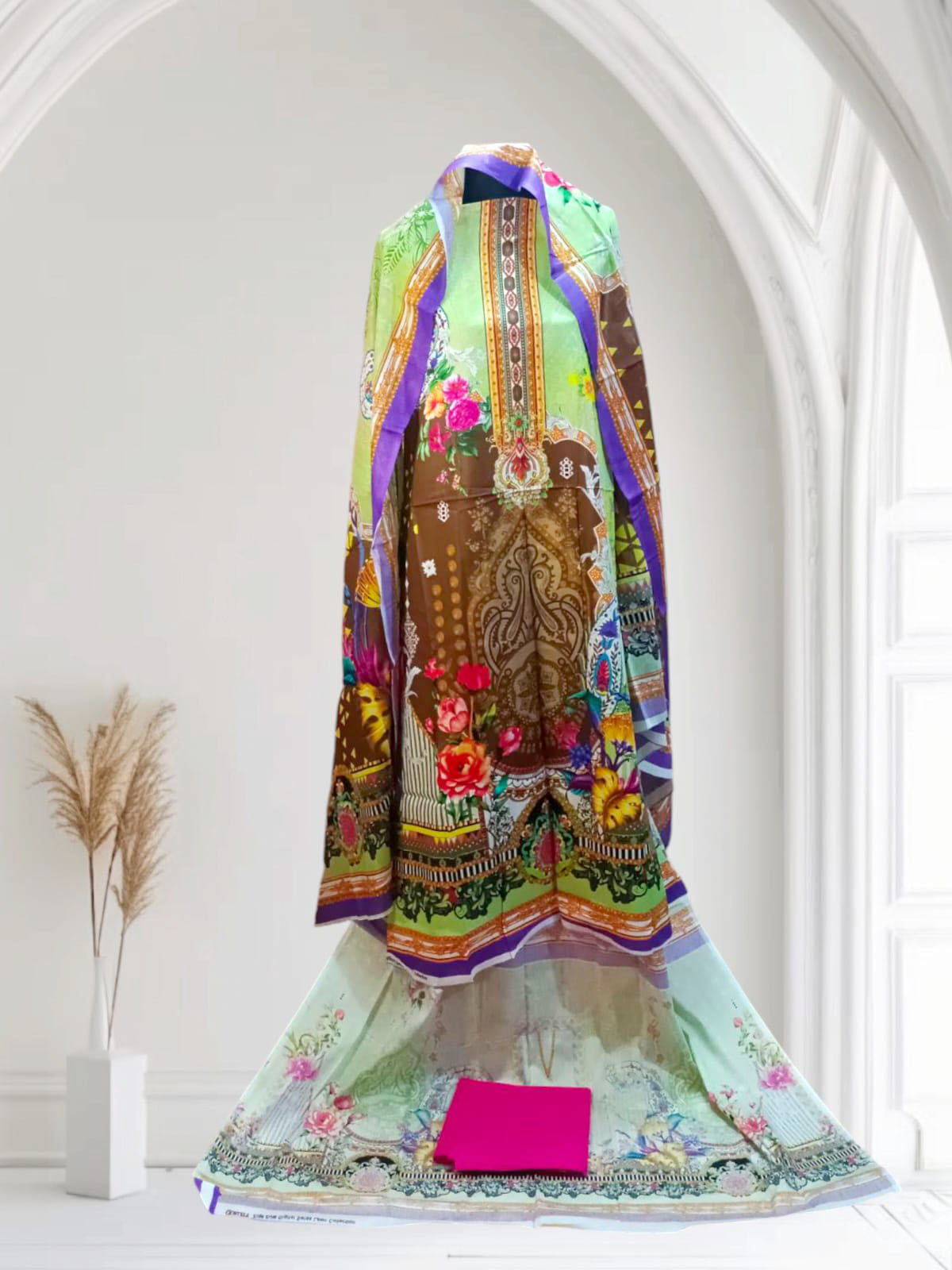 Nababi Premium Soft Cotton Three Piece In Bbazarr
